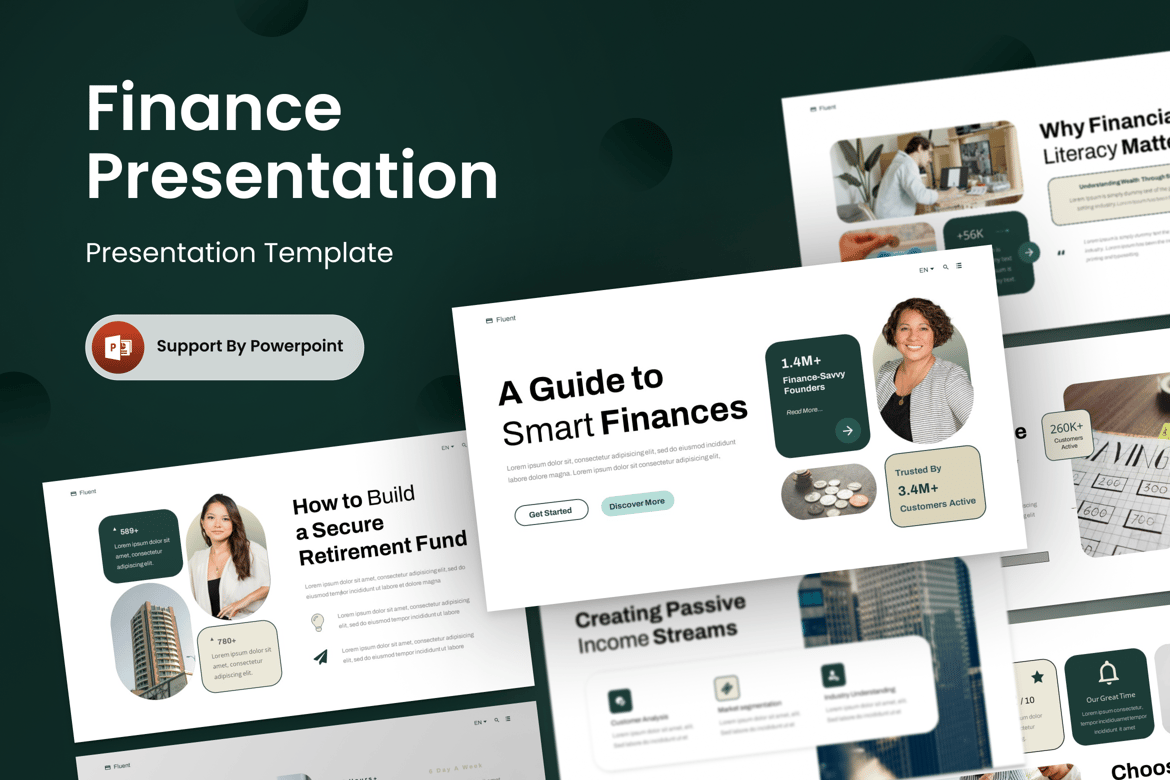 Template Presentasi Keuangan Cerdas - PowerPoint Profesional