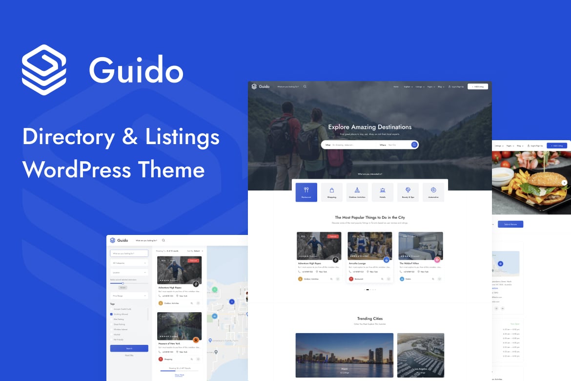 Guido - Tema WordPress Direktori Listing Terbaik
