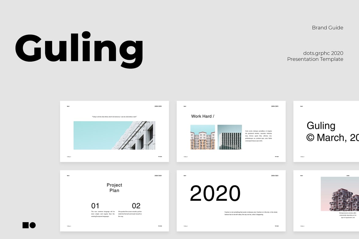 Guling - Template Presentasi PowerPoint Modern dan Elegan