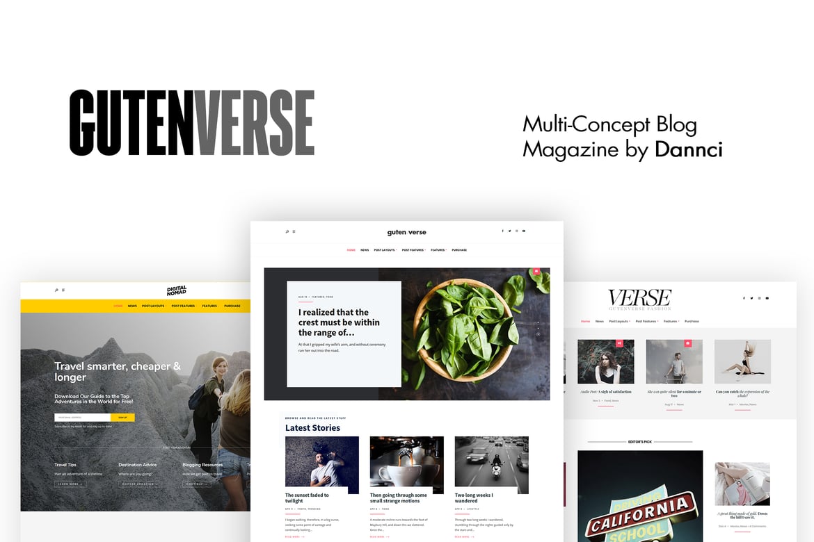GutenVerse - Tema WordPress Majalah dan Blog yang Mudah Digunakan