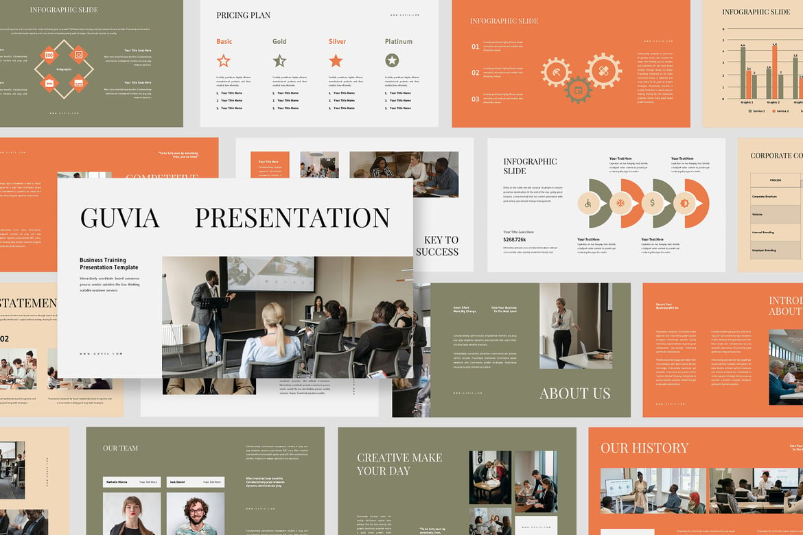 Guvia: Template Presentasi PowerPoint untuk Pelatihan Bisnis yang Efektif