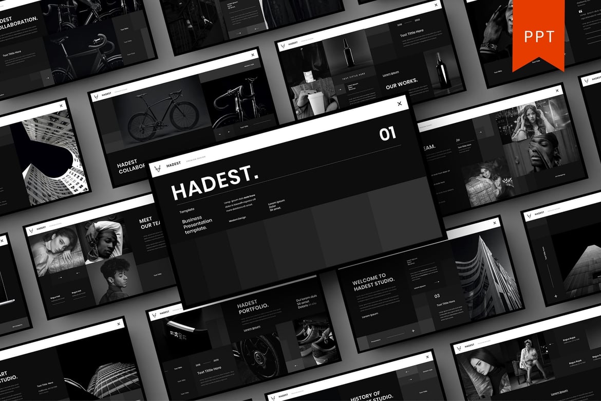 Template PowerPoint Hadest – Solusi Presentasi Profesional