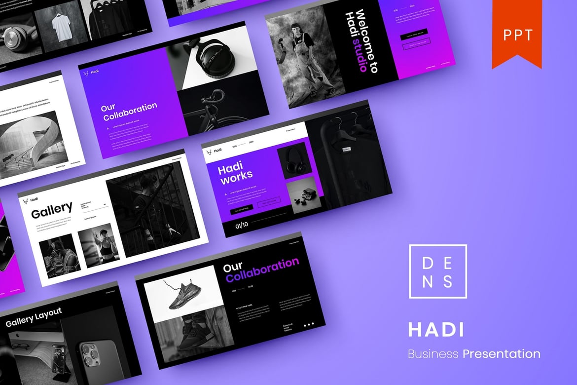 Hadi – Template PowerPoint Bisnis yang Menarik