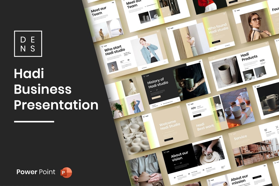 Hadi – Template PowerPoint Bisnis yang Menarik