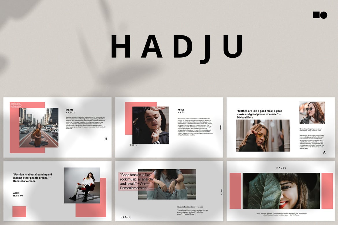 Template PowerPoint Hadjustyle - Presentasi Modern dan Elegan