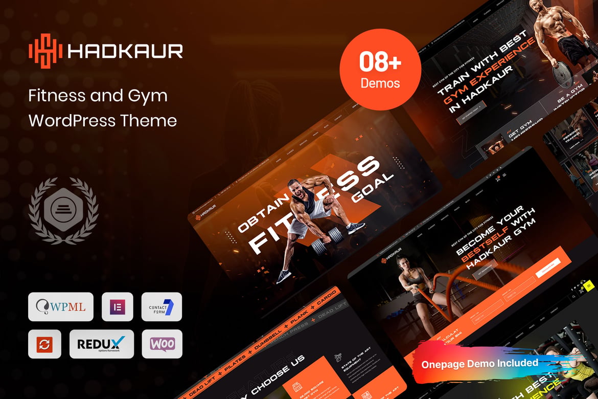 Hadkaur - Tema WordPress Fitness dan Gym yang Responsif