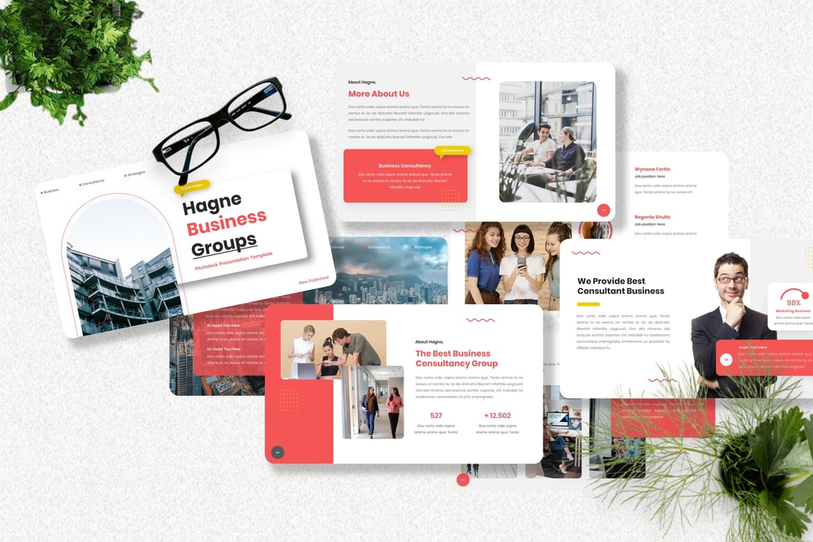 Template Presentasi PowerPoint Hagne - Solusi Kreatif untuk Semua Kebutuhan Anda