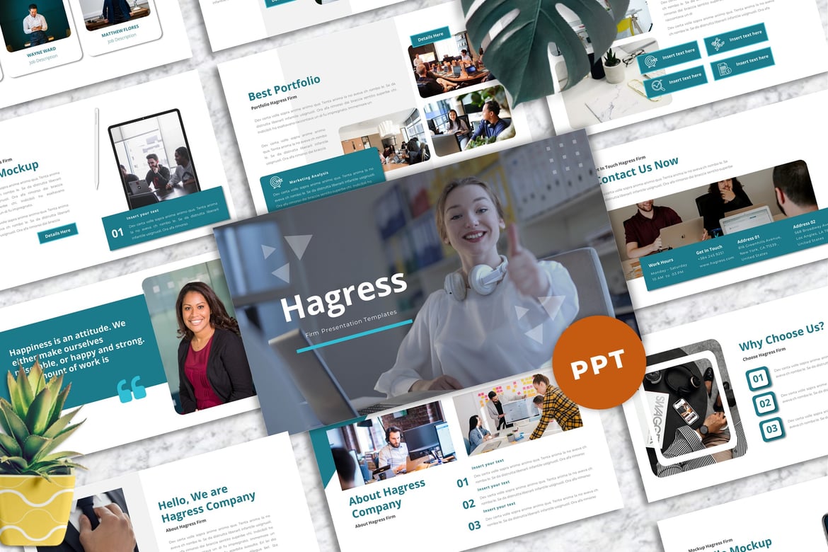 Hagress - Template Powerpoint Profesional untuk Presentasi Anda