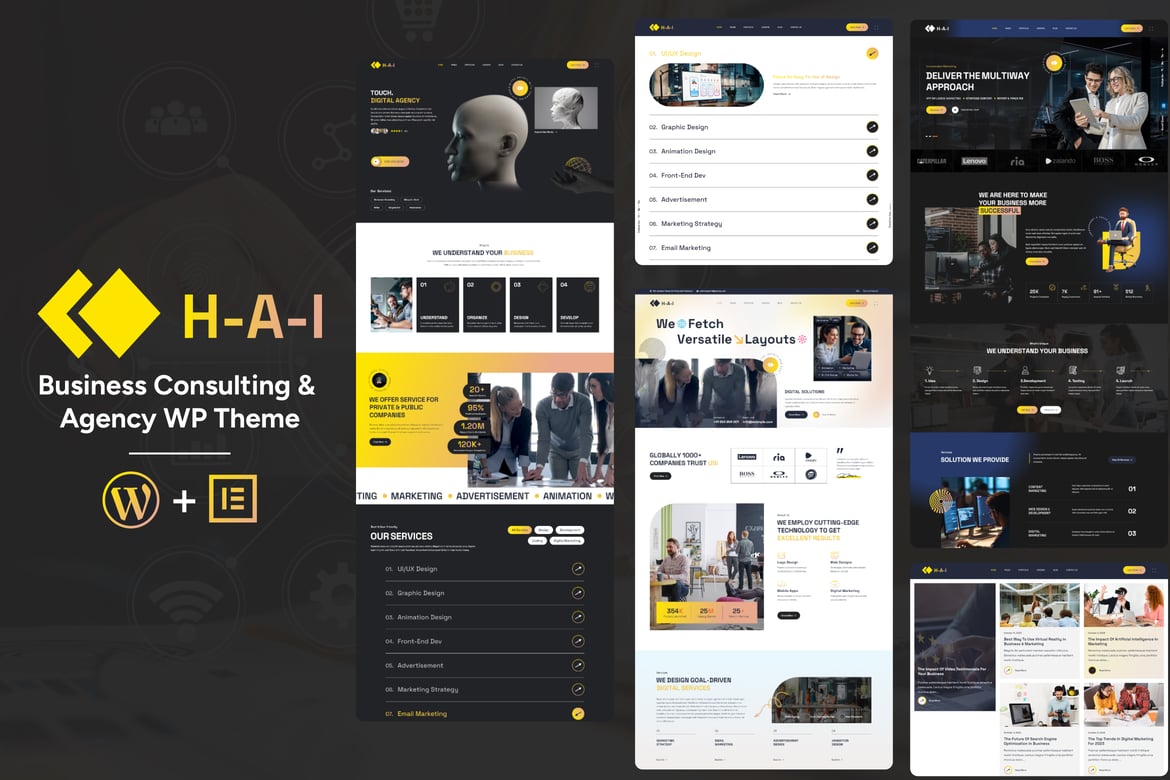 HAI - Tema WordPress Kreatif untuk Agensi dan Konsultasi Bisnis