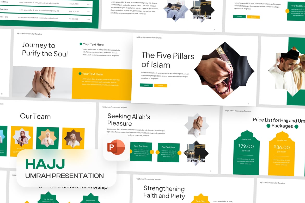 Template PowerPoint Hajj dan Umrah yang Modern dan Menarik
