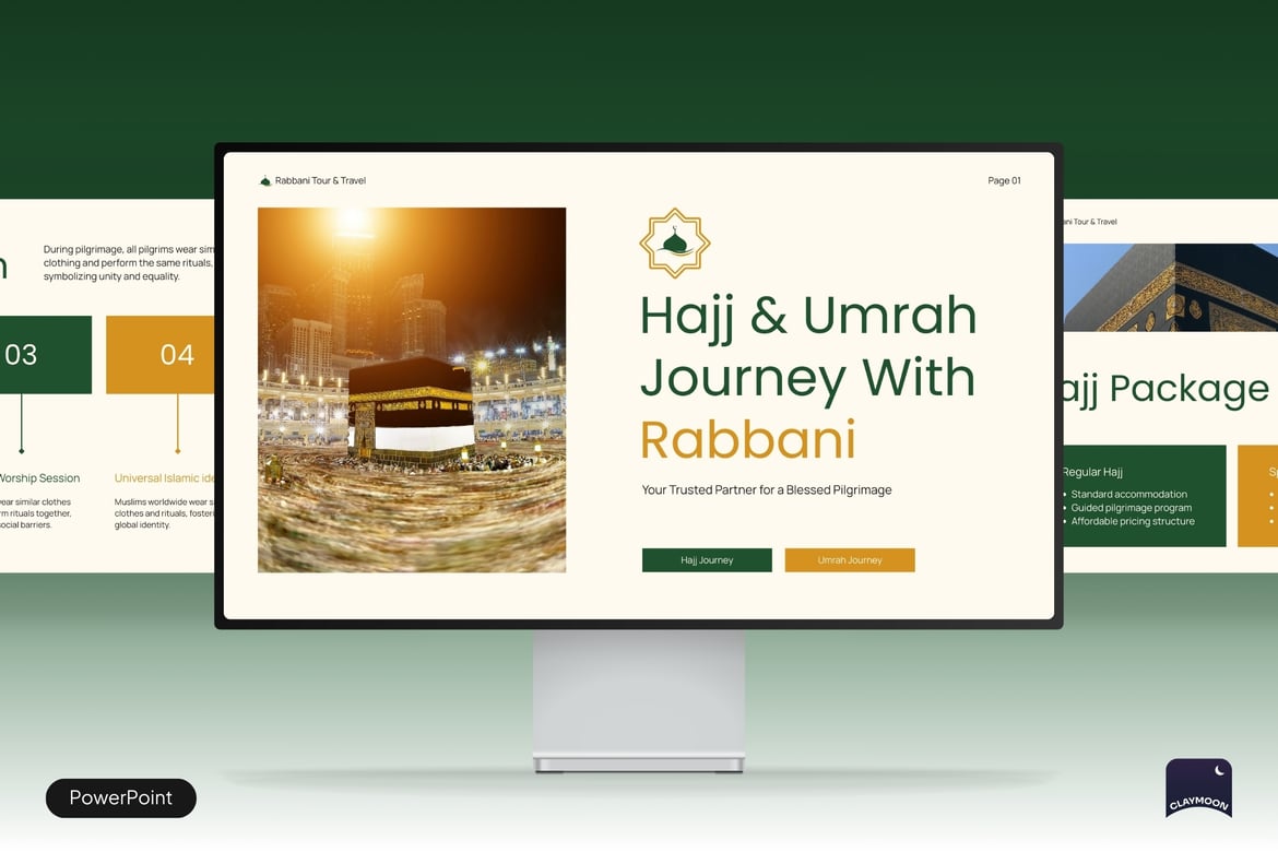 Template PowerPoint Hajj dan Umrah yang Profesional dan Menarik