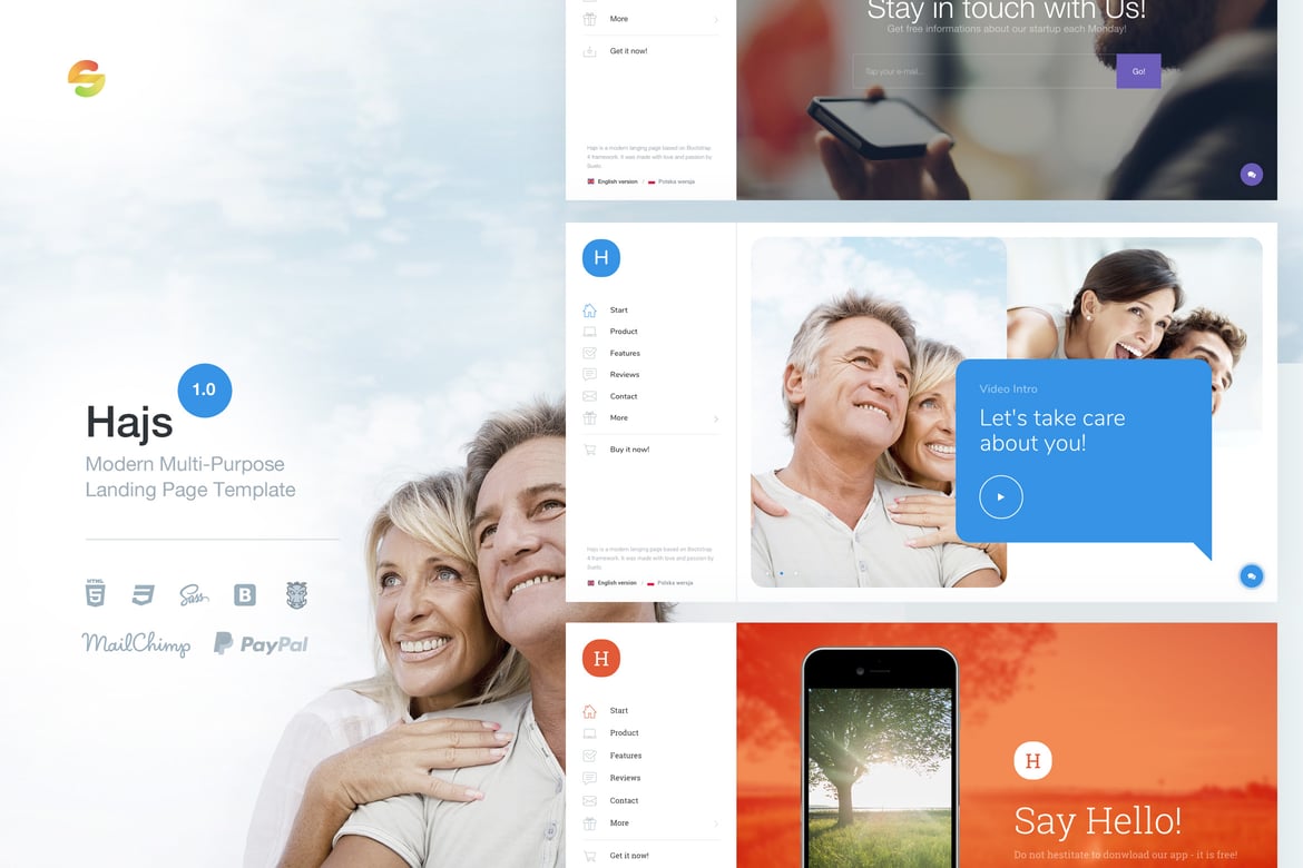 Hajs - Template Website Modern dan Serbaguna untuk Landing Page