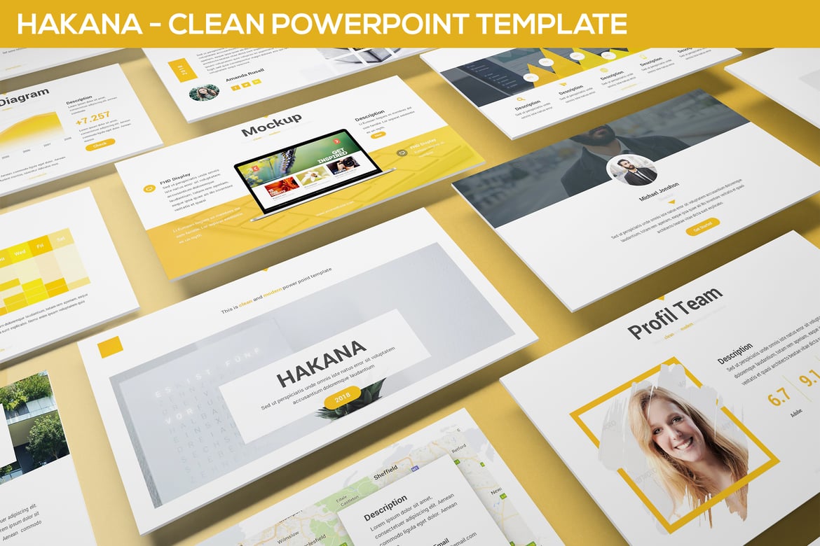 Hakana - Template Powerpoint Modern dan Bersih