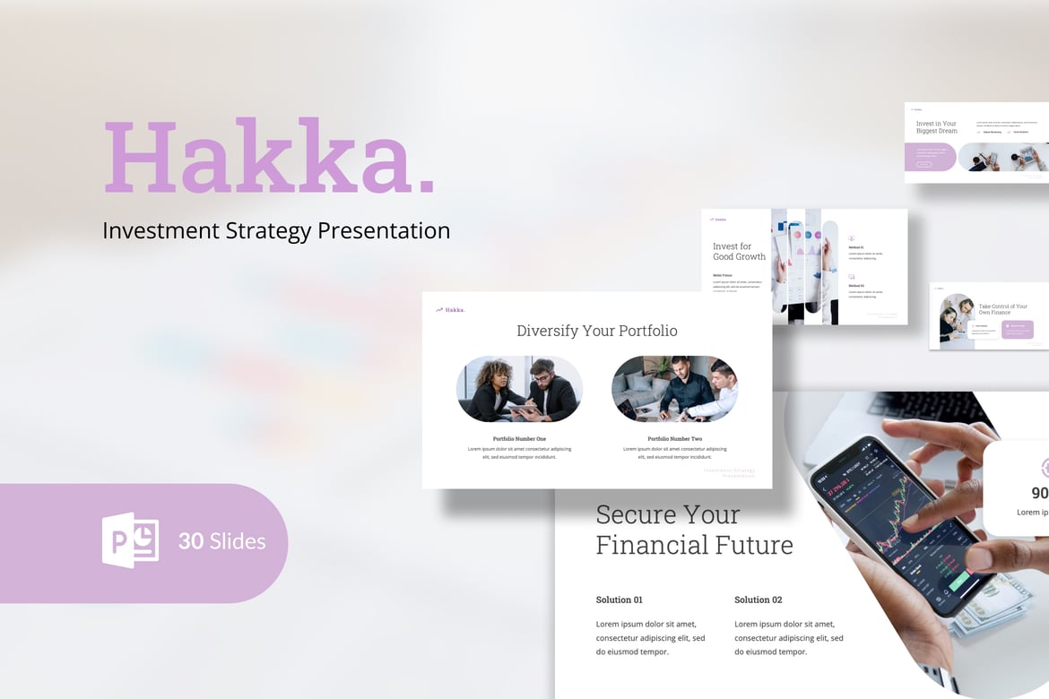 Template PowerPoint Hakka - Strategi Investasi Modern