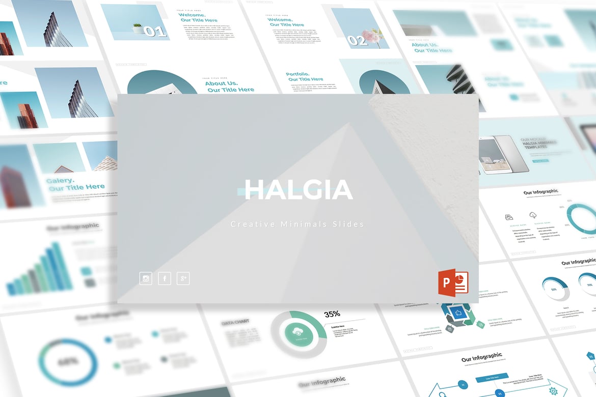 Halgia - Template Powerpoint Serbaguna yang Menarik