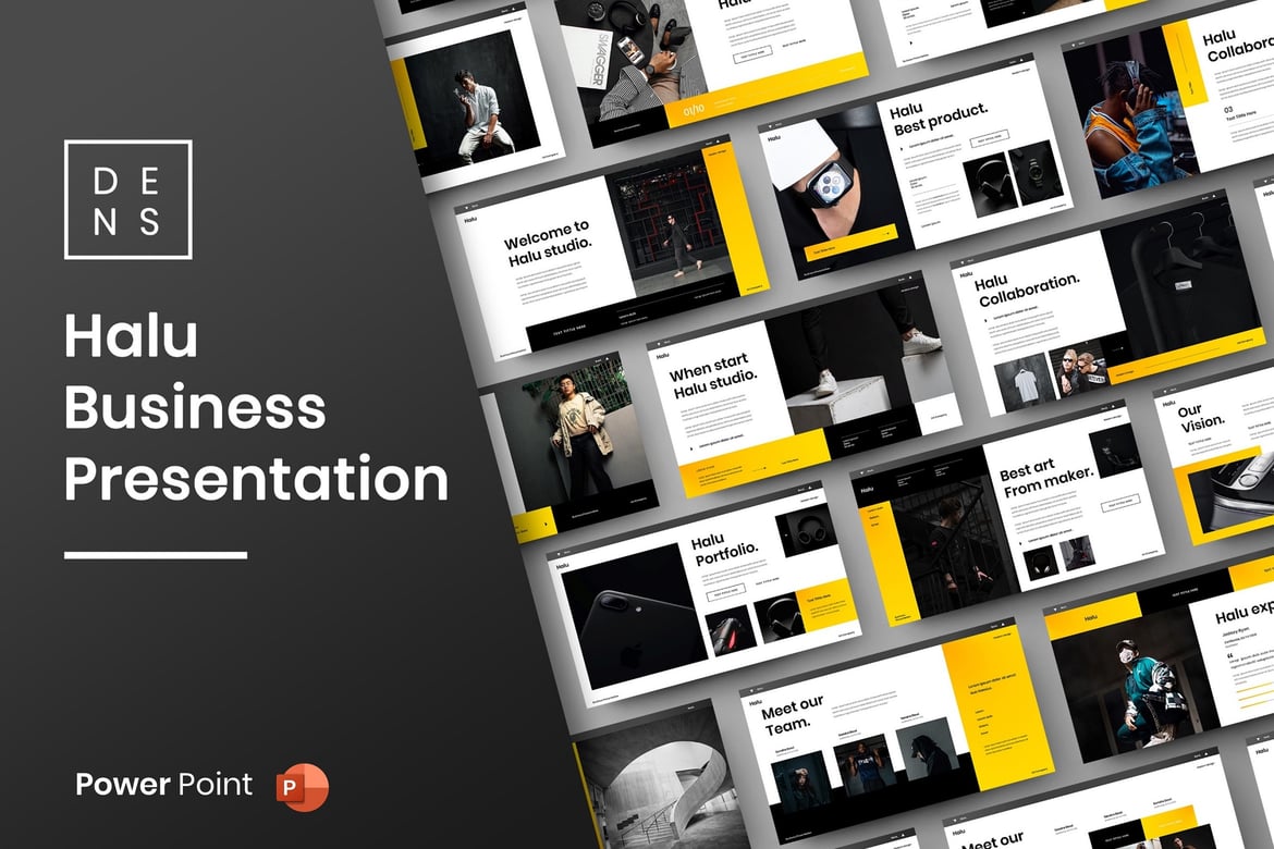 Halu – Template PowerPoint Bisnis yang Profesional dan Menarik