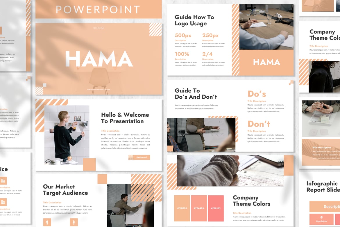 Template Presentasi Perusahaan Hama yang Menarik dan Profesional