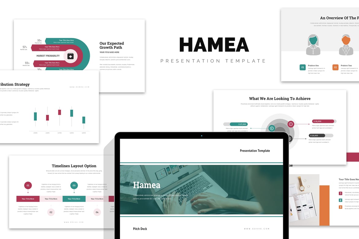 Hamea: Template Powerpoint Rencana Bisnis Startup yang Menarik