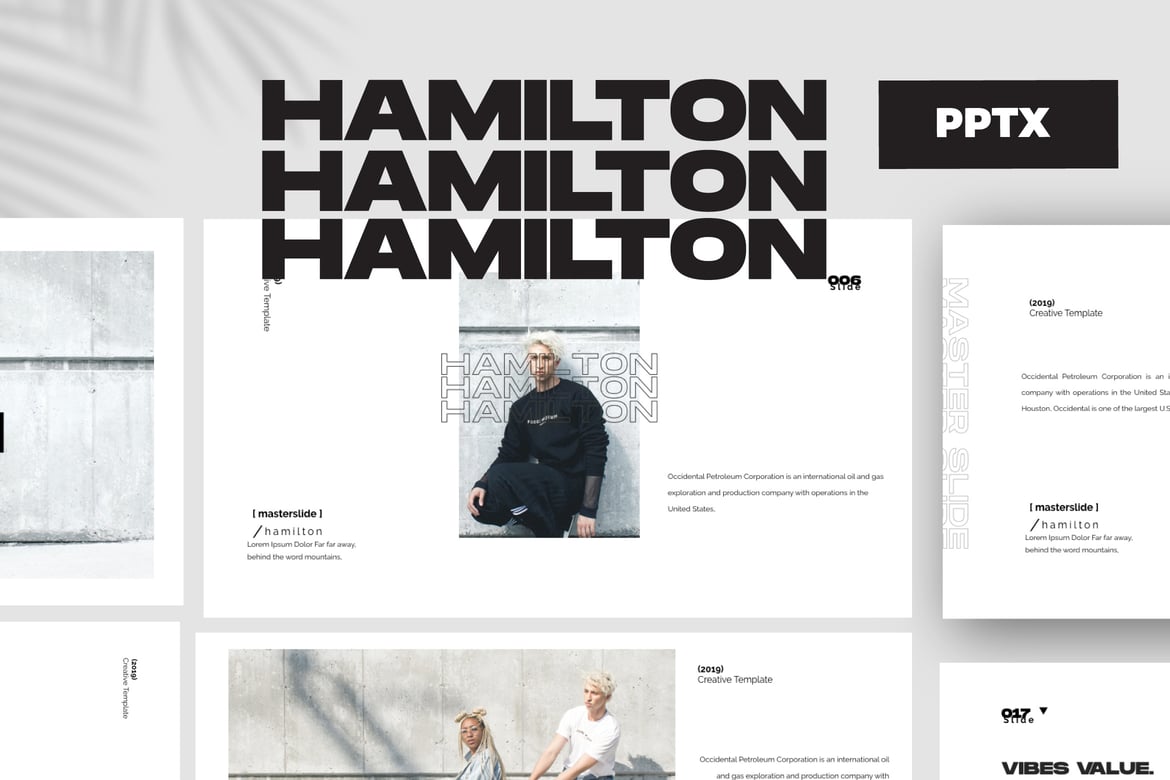 Template Powerpoint Bisnis HAMILTON - Solusi Presentasi Kreatif
