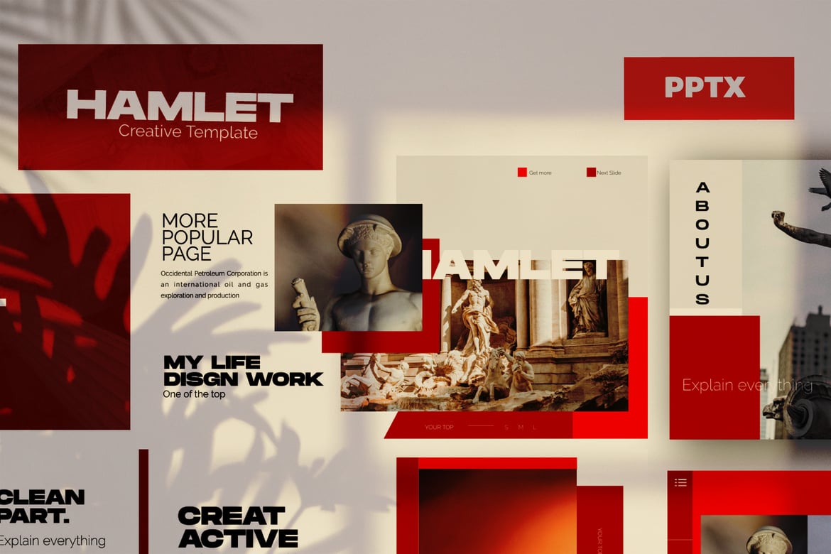 Template Presentasi PowerPoint HAMLET - Desain Urban yang Kuat untuk Bisnis