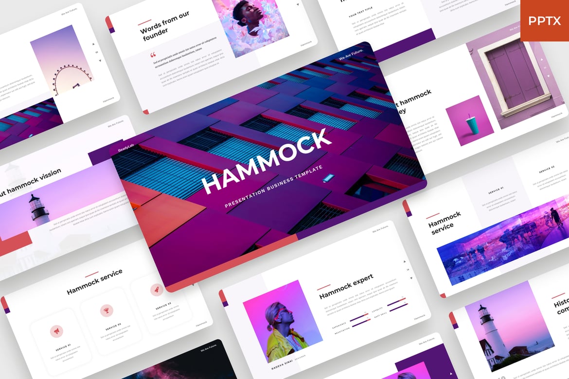 Template Presentasi PowerPoint Hammock - Solusi Kreatif untuk Bisnis Anda