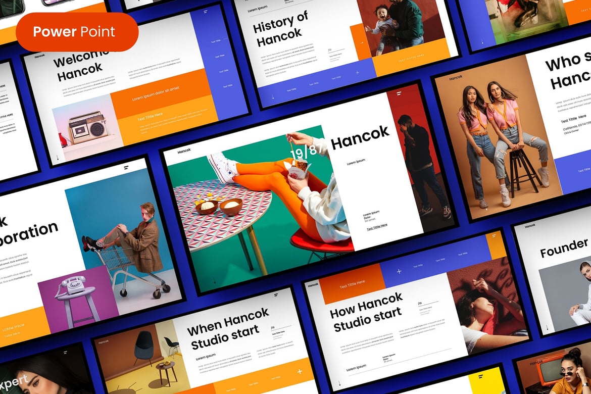 Hancok – Template PowerPoint Bisnis Modern