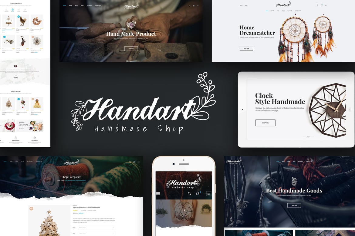 Handart - Tema WordPress Handmade Ideal untuk WooCommerce