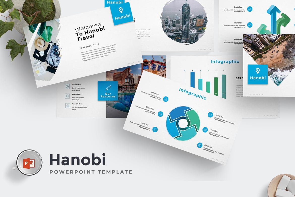 Template PowerPoint Hanobi - Solusi Presentasi Serbaguna