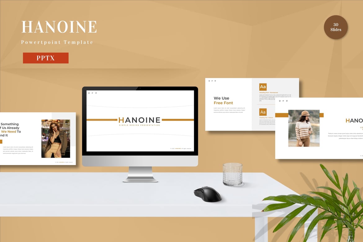 Hanoine - Template PowerPoint yang Menarik dan Serbaguna