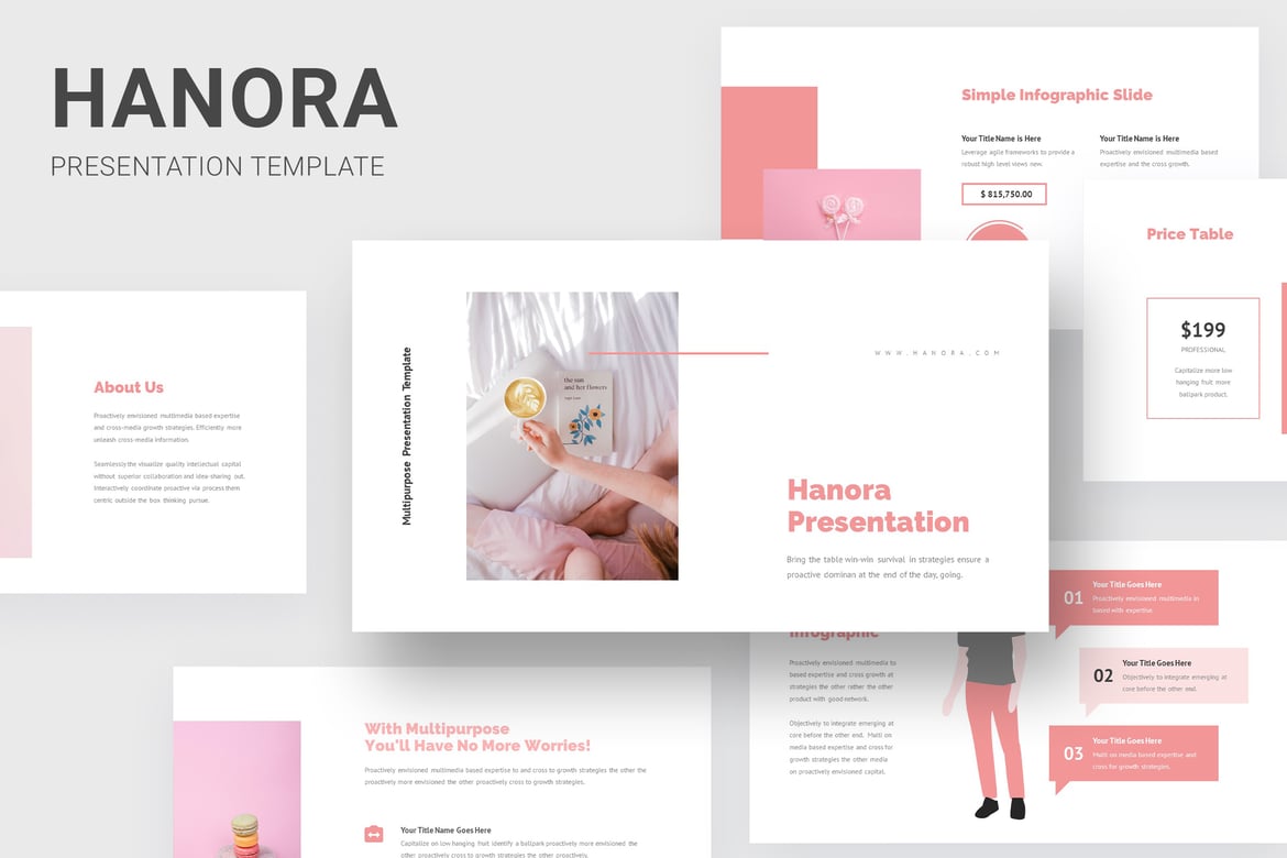 Template Presentasi PowerPoint Hanora - Solusi Kreatif untuk Semua Kebutuhan