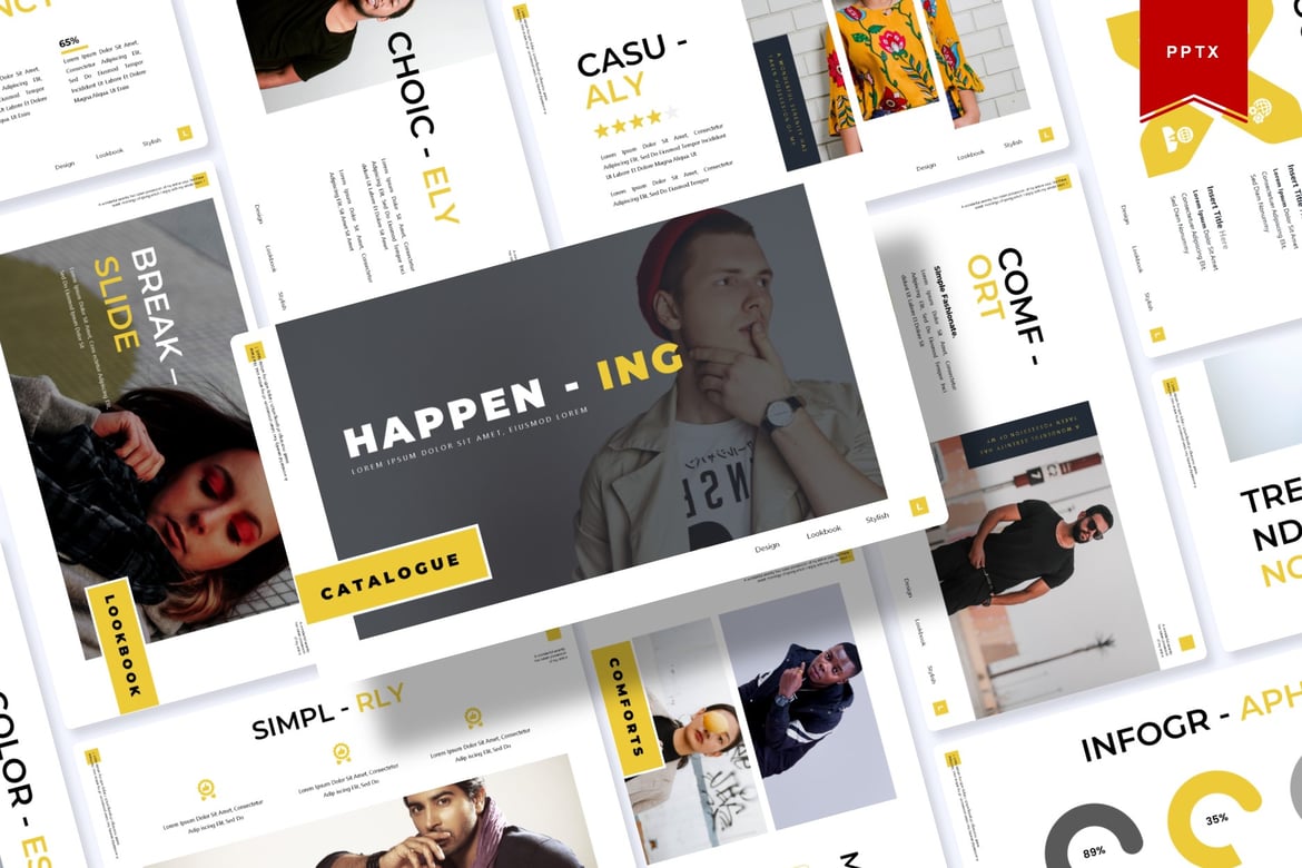 Template Presentasi Happen-ing | Powerpoint yang Menarik