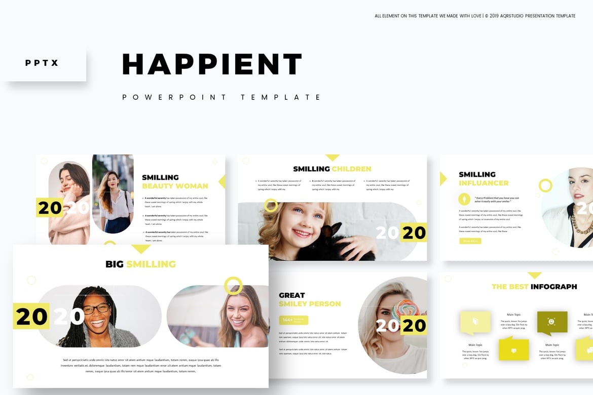 Happient - Template Powerpoint Serbaguna untuk Presentasi Menarik