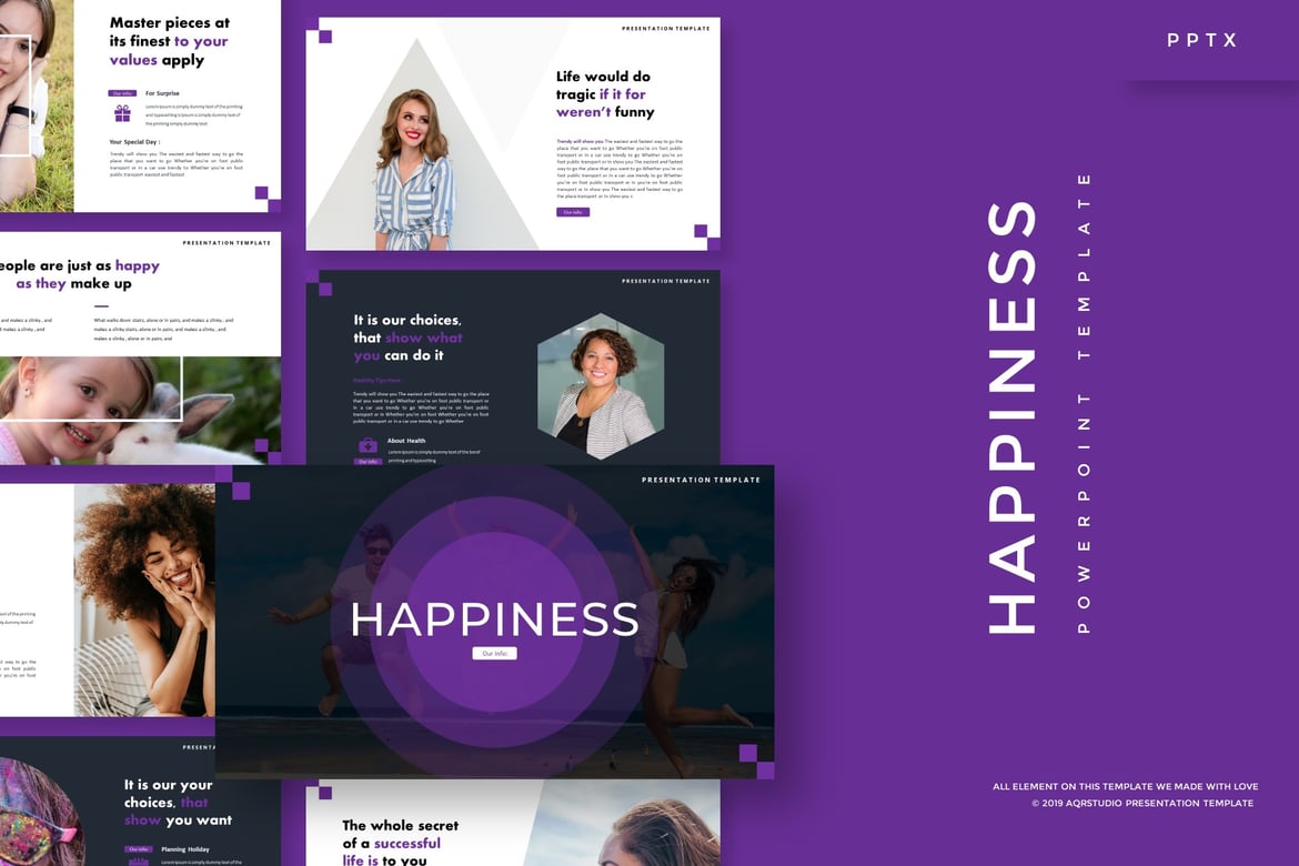 Template Powerpoint Happines - Solusi Presentasi Kreatif Anda