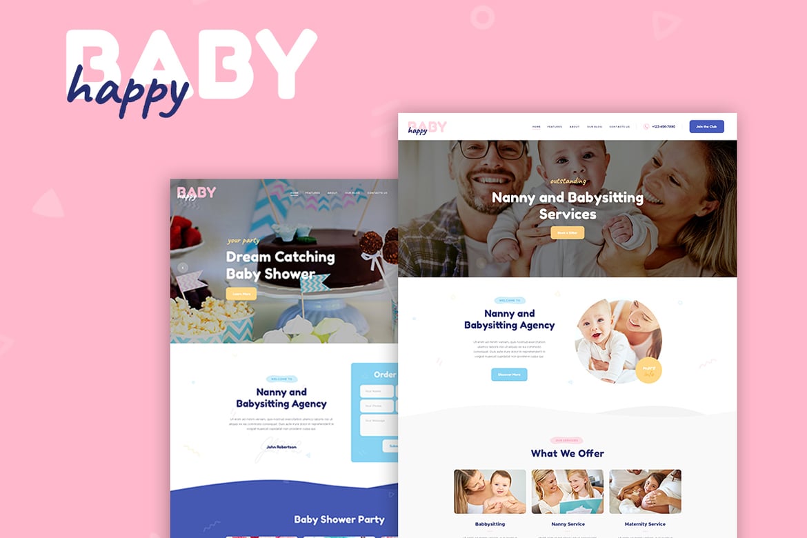 Tema WordPress Happy Baby: Solusi Terbaik untuk Layanan Perawatan Anak