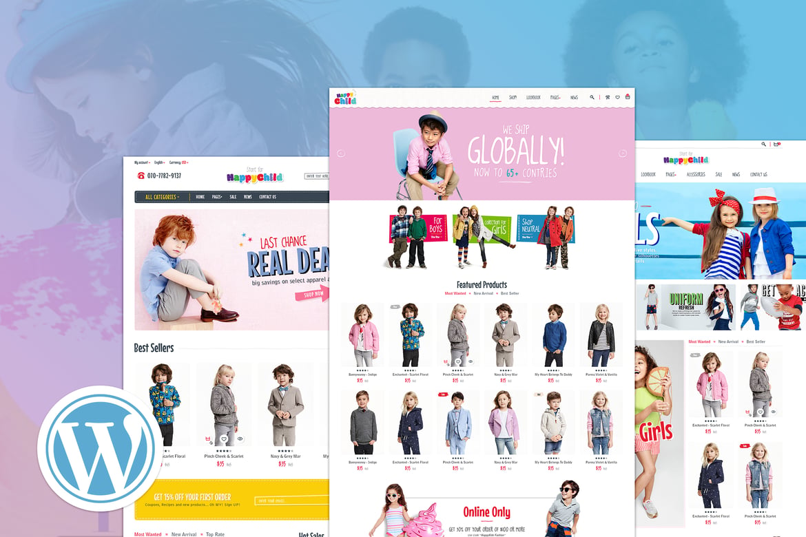 HappyChild | Tema WordPress Multi Toko yang Responsif dan Fleksibel