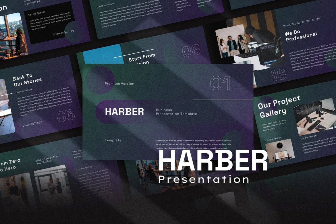 Template PowerPoint Harber yang Menarik dan Profesional