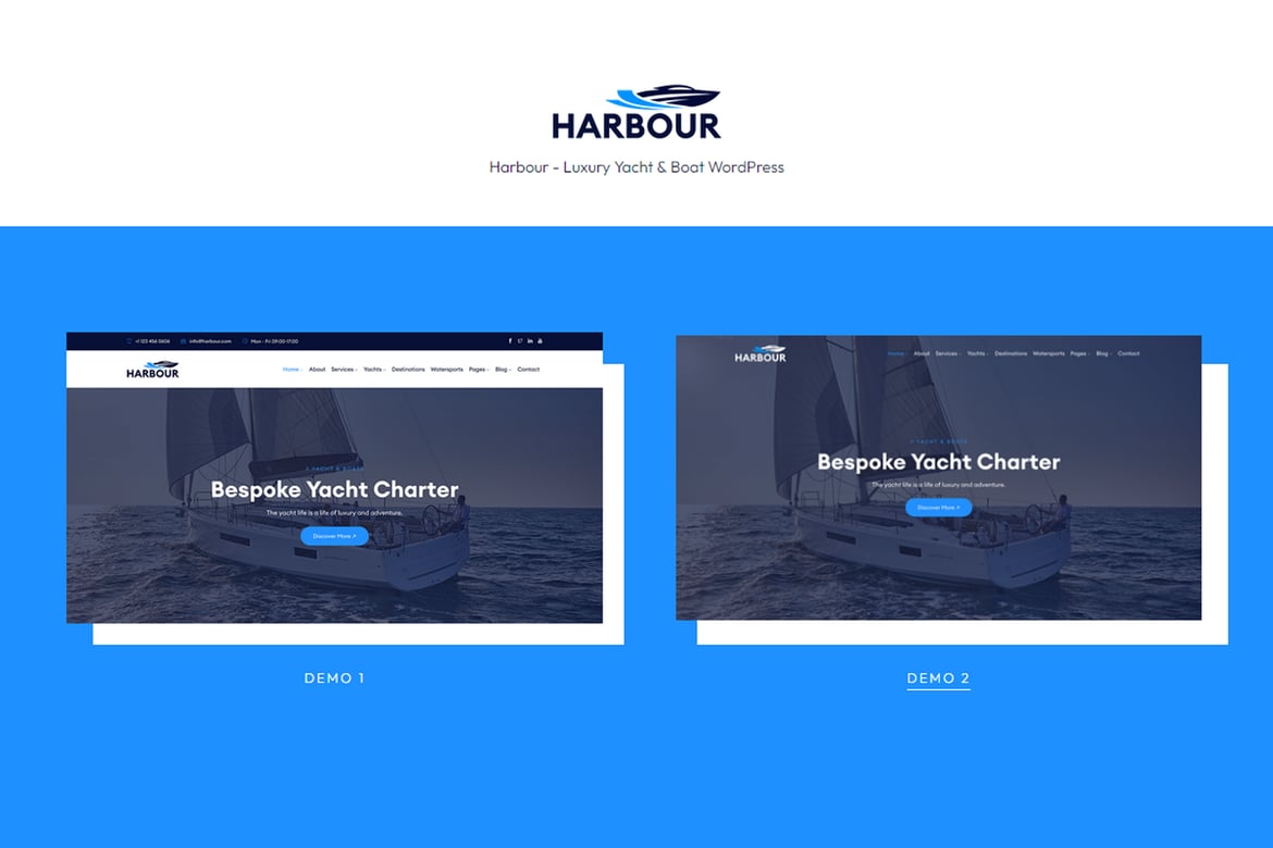 Harbour - Tema WordPress Mewah untuk Yacht dan Kapal