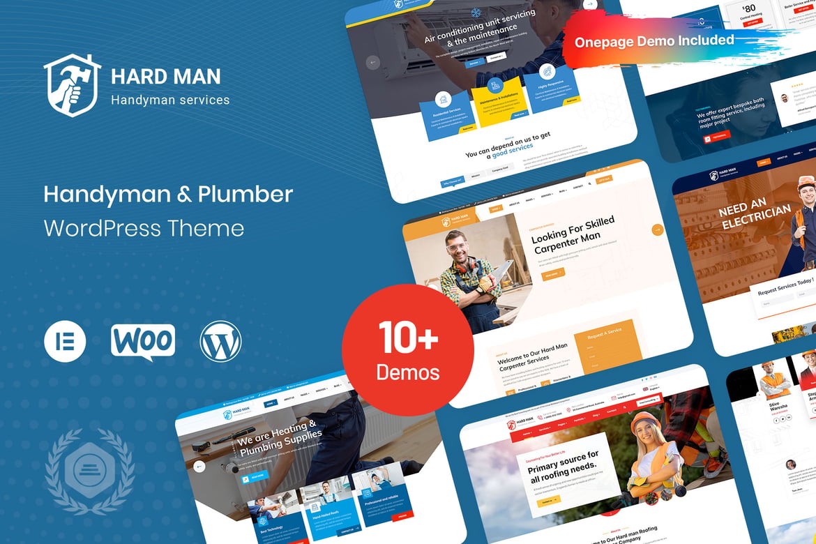 Hardman - Tema WordPress Handyman dan Pipa Terbaik untuk Layanan Anda