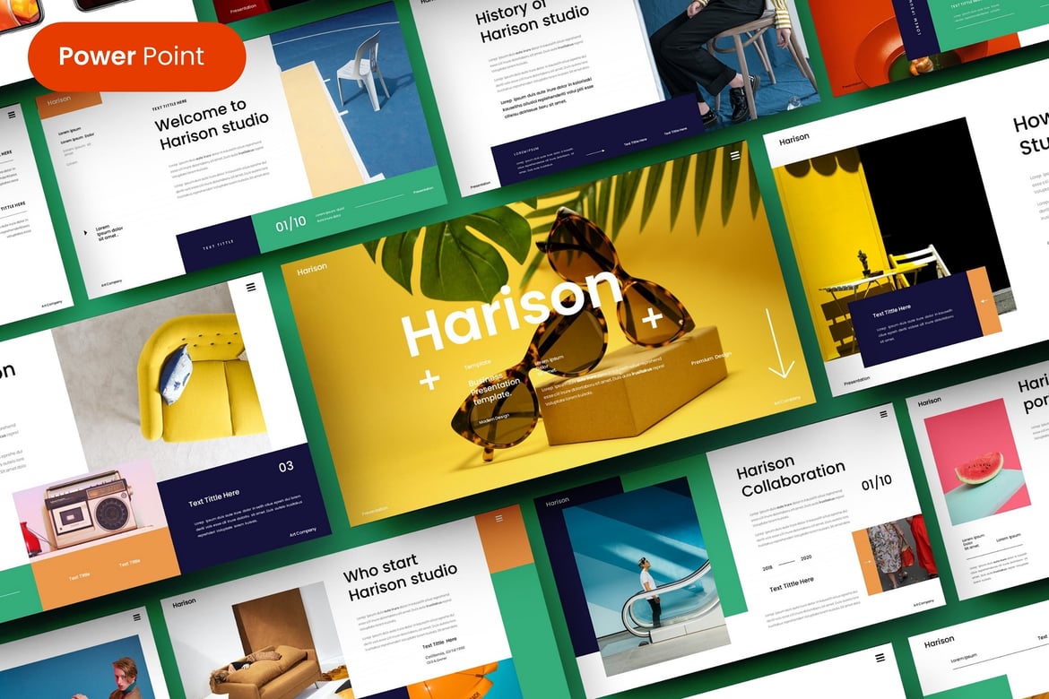 Harison – Template PowerPoint Bisnis Profesional