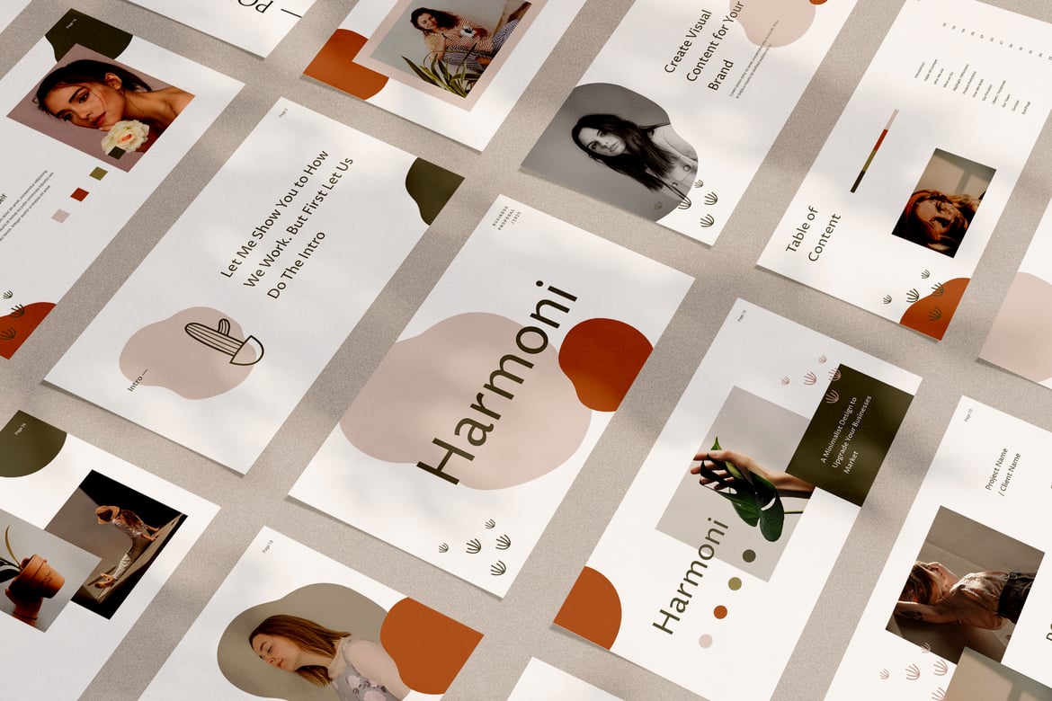 Template Powerpoint Harmoni: Presentasi Minimalis yang Menarik