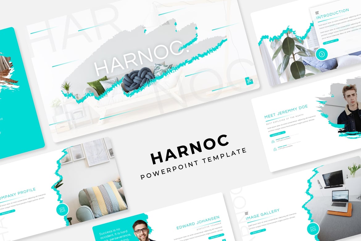 Harnoc - Template Presentasi PowerPoint Profesional