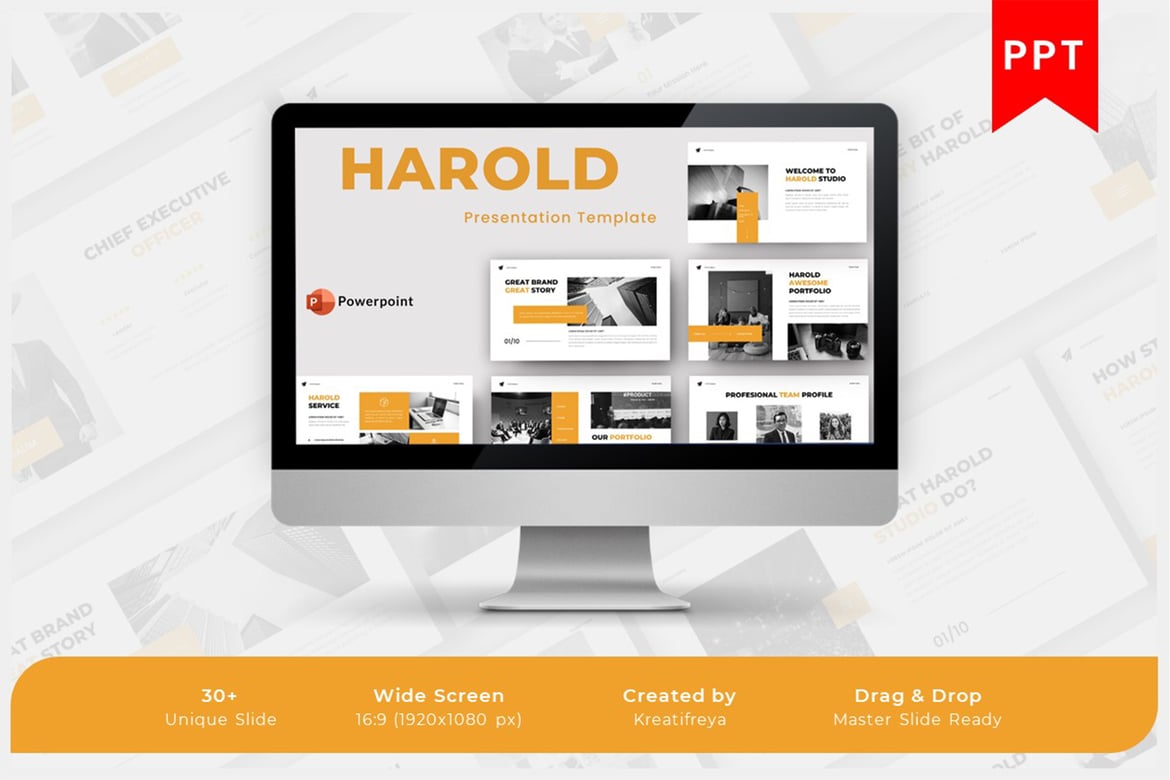 Template PowerPoint Harold - Solusi Kreatif untuk Presentasi Bisnis Anda