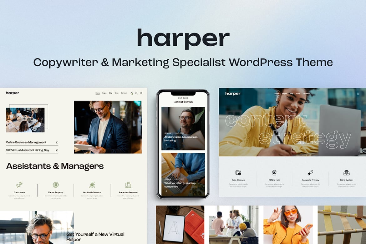 Tema WordPress Harper: Solusi Ideal untuk Agensi Kreatif dan Bisnis Modern