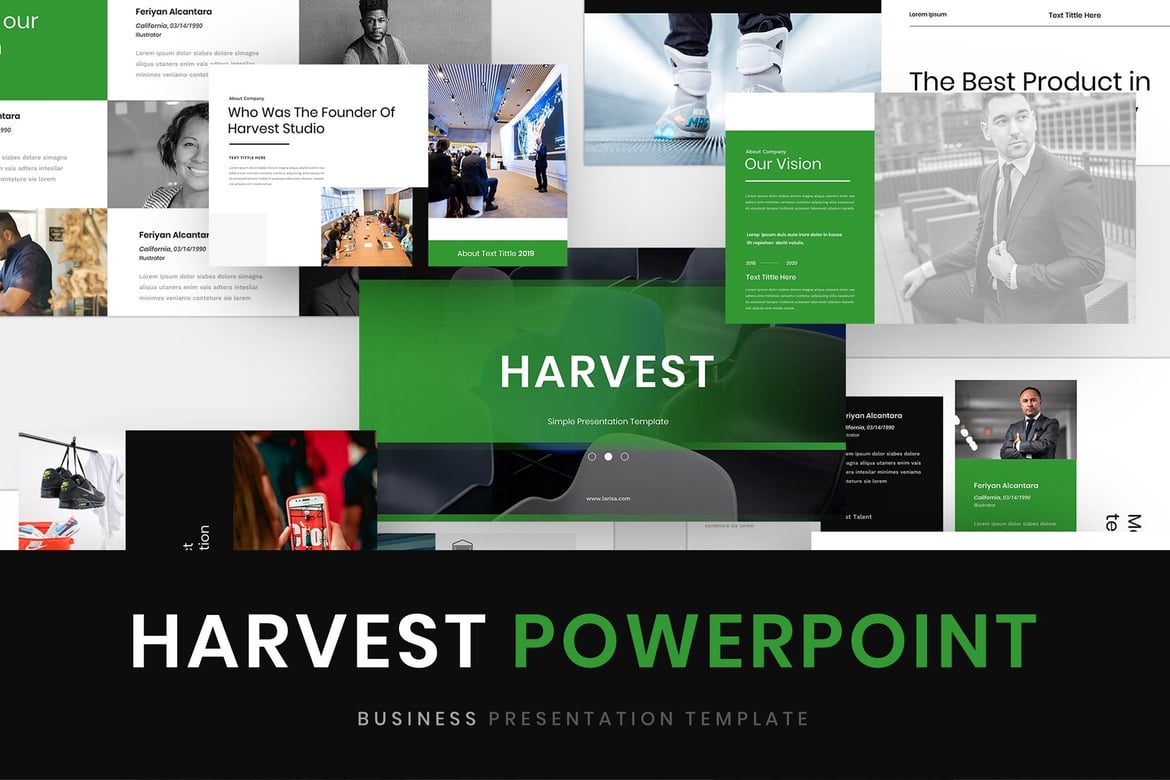 Template Presentasi Bisnis Harvest – Solusi Kreatif untuk Setiap Kebutuhan