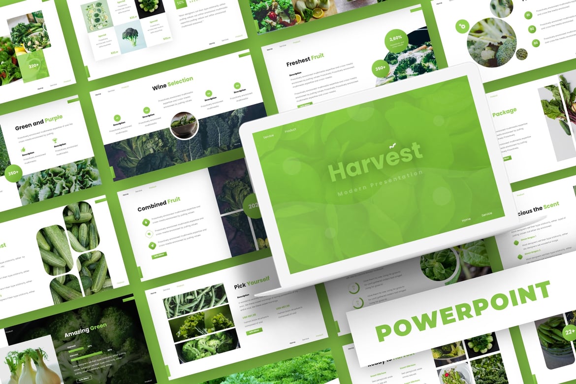 Template PowerPoint Harvest - Solusi Presentasi Menarik untuk Bisnis dan Pribadi