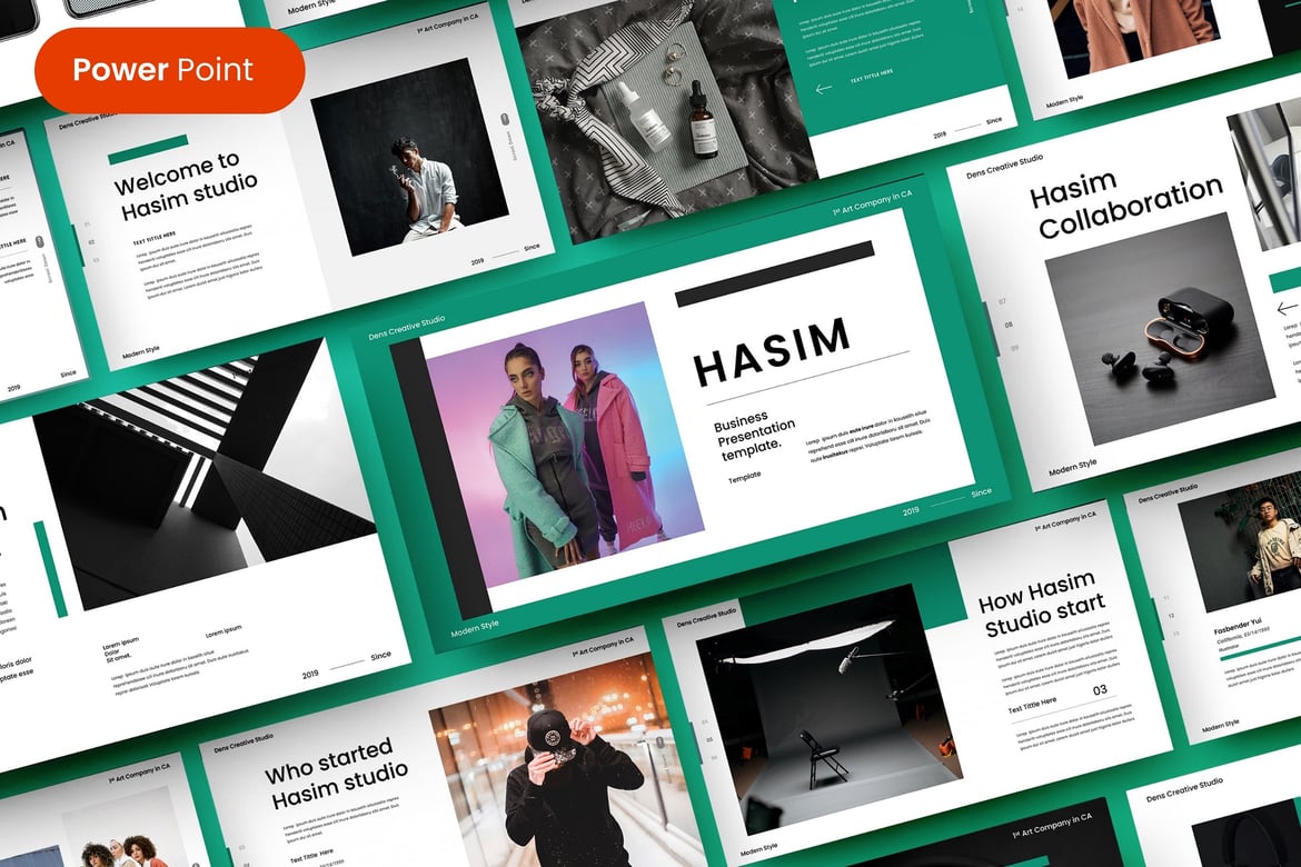 Hasim – Template Presentasi PowerPoint Profesional