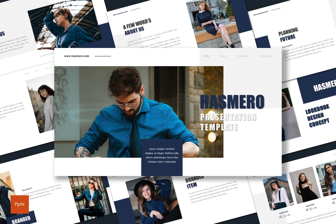 Hasmero - Template Powerpoint Lookbook Kreatif dan Minimalis