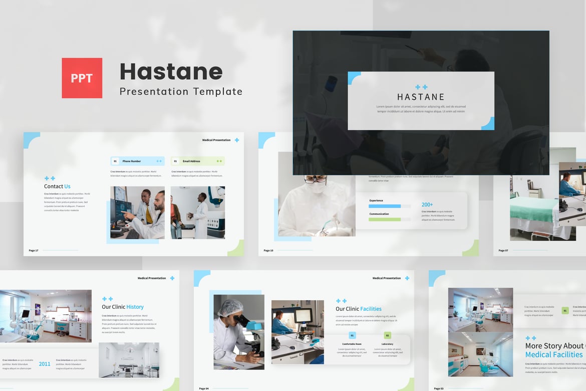 Template Presentasi Medis Hastane — PowerPoint Profesional untuk Kesehatan