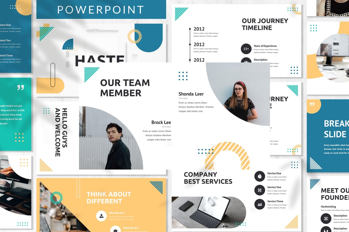 Template Presentasi Bisnis Haste - Solusi Kreatif untuk Pitchdeck Anda