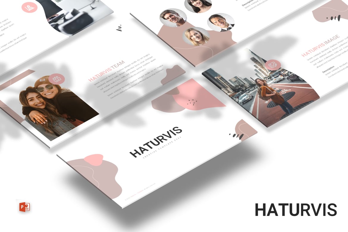Haturvis - Template Powerpoint Bisnis Modern dan Menarik
